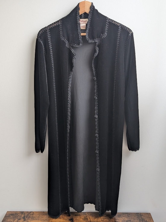 Vintage Jackets & Blazers - Vintage Velvet Duster